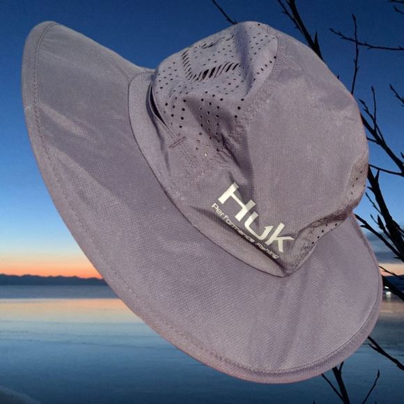 Huk, Accessories, Huk Fishing Sun Hat Black